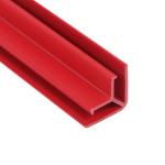 Decoration Plastic Profile Graphic Pvc Extruded Profiles Red L Angle Profile for sale