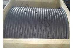 China Carbon Steel Gray Color LBS Grooved Drum And Sleeves For Hoisting / Crane supplier