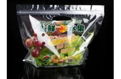 China SGS Fresh Vegetable Plastic Packaging Bags CPP Reclosed Resealable Plastic Bags supplier