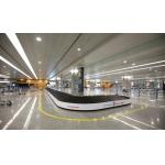 Baggage reclaim carousel. inclined rubber slat inclined claim conveyor. carousel slat for sale