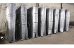China 4 Openning Black Galvanized Welded Wire Mesh Panel  Non Rusting supplier