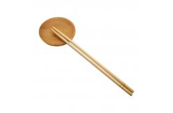 China Biodegradable Disposable Bamboo Chopsticks with Black Flower Paper Wrapping supplier