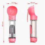 Multifunctional Portable Dog Water Bottle Leakproof Retractable Lightweight Pet Water Dispenser Bottle for sale