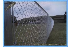 China Silver Chain Link Fence Fabric Weave Hot Galvanized Steel Wire For Engineering supplier