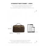 Large Capacity Travel Cosmetic Bag PU Leather Waterproof Makeup Organizer Bags for sale