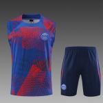 Polyester Football Training Chest Vest Cutting Edge Blue Red Mens Football Vest for sale