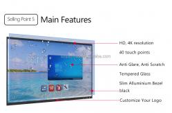 China Qtenboard 4K Android 14 4+32G V100 Interactive Whiteboard Smart White Board supplier