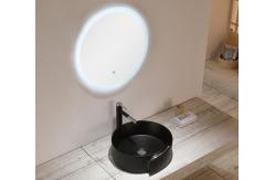 China Oval Ceramic 9L Sanitary Ware Basin Matte Black Bathroom Bowl Sinks supplier
