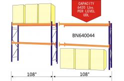 China BN640034 Industrial Pallet Racks Heavy Duty Warehouse Shelving 2 Inch Adjustable Beam supplier