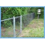 Hot Dipped Galvanized Chain Link Fencing 50 X 50 Mm Hole With 1.8m X 3m Size for sale