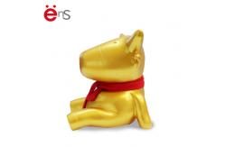 China ODM Golden Plastic Cow Piggy Bank EN71 ASTM F963 certification supplier