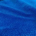 150cm Blue Plain Glitter Metallic Jersey Fabric 110gsm Polyester Lurex Fabric for sale