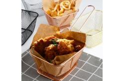 China Long Handle Stainless Steel French Fries Fry Basket Kitchen Accessories supplier