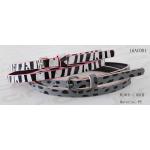 Skinny Silk Printing Kids Fashion Belts Zebra / Leopard Printing Patterns Available for sale