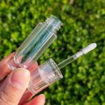 custom lip gloss tubes transparent cosmetic container pen lip gloss tubes with brush lip gloss tubes wholesale for sale