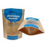 Brown Kraft Paper Stand Up Pouch Waterproof Mega Resealable Bags ODM for sale