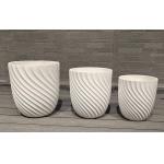 Character Textured Surface Fiber Clay Planter With Frost Resistant Character And Modern Style for sale