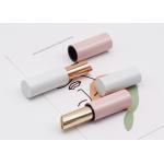 Pink Slim Empty Lipstick Container Tube Cylinder White Aluminum for sale