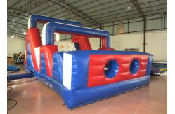 China Funny Sports Games Obstacle Course Bouncer , Indoor Playground Obstacle Bouncy Castle supplier
