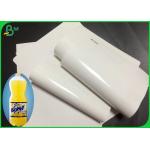 Resistant Freezeable 80gsm 90gsm White Label Paper For Drinking Bottles Label for sale