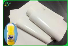 China Resistant Freezeable 80gsm 90gsm White Label Paper For Drinking Bottles Label supplier