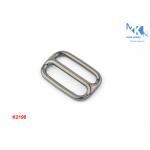 Metal Center Strap Adjuster Slider , OEM Or ODM Metal Buckles For Bags for sale