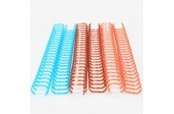 China Precut 3/8'' A4 Twin Loop Spiral Wire For Notebook / Calendar Binding supplier