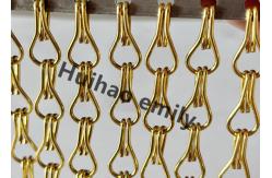 China 12x24mm Aluminum Metal Mesh Chain Curtain With Anodized Treatment supplier