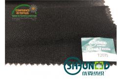 China Black PA Coated Woven Interlining Twill Woven Stretch Interfacing supplier