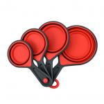 Collapsible Silicone Measuring Cups And Spoon Set