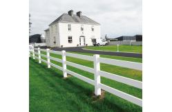 China Weather Resistant White PVC vinyl horse fence 2 Rails 3 Rails supplier