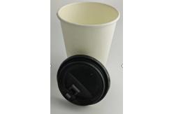 China Beverage Ripple Paper Cup With Lid Single Wall 8oz Recyclable Compostable supplier