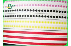 China 100% Compostable Disposable 60gsm Striped Straw Paper For Bars supplier