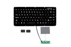 China Integrated Silicone Rubber Keyboard With Backlight 2 External Mouse Keys supplier