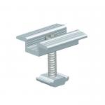 Frameless Thin Film Solar Panel Clamps Semi Flexible Mounting Brackets Anodized For PV Mounting for sale