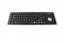 China Vandal Proof Black Metal Keyboard Durable Optical Trackball For Kiosk supplier