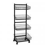 4 Tier Supermarket Store Fixtures Racks Grocery Gondola Shelving for sale