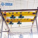 5 Tons Red Single Girder Overhead Crane Span 10m For Lifting Motors In Workshop for sale