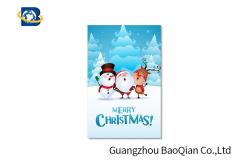 China 3D Craft Lenticular Christmas Cards , Interactive Greeting Cards Regular Size supplier