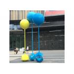 Custom Size Painted Metal Sculpture Stainless Steel Balloon Sculpture For Outdoor for sale
