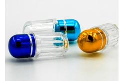 China 14mm 10ml Empty Plastic Pill Capsules Bullet Shape Small Pill Bottles supplier