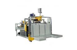 China Pneumatic Driven Carton Folding Gluing Machine , Semi Automatic Box Folder Gluer Machine supplier