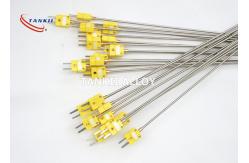 China SS304 Sheath Mgo Thermocouple Mineral Insulation With Male Connector supplier