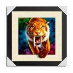 Strong 5d Deep Effect Lenticular Photo Printing 40x40cm Picture Tiger / Wolf for sale