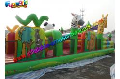 China Customized Jungle Interactive inflatable obstacle course for adults With 18m supplier