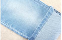 China 380gsm Cotton Polyester Spandex Denim Fabric Dark Blue With Slub Medium Stretch supplier