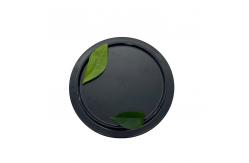 China Matte Black Flate Melamine Dinner Plates Galaxy Pattern Customized Logo supplier