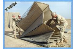 China Hot Galvanized Welded Wire Mesh Sheets / Panels Barrier For Military ASTM Standards supplier
