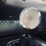 70mm Crystal Resin Shift Knob Real Flowers Dandelion Shift Knob for sale
