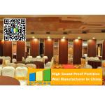 Aluminum Frame Wooden Operable Partition Wall Soundproofing For Banquet Room for sale